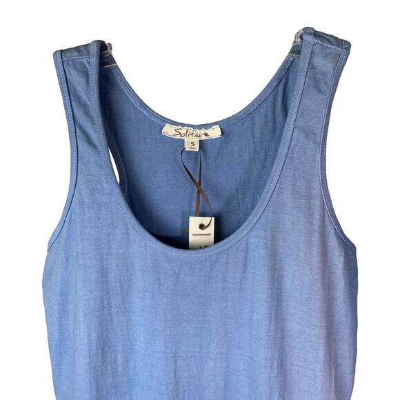 Solitaire Maxi Dress Womens Sz S Blue Ombre Sleeveless Scoop Neck Sundress NWT - Picture 4 of 9